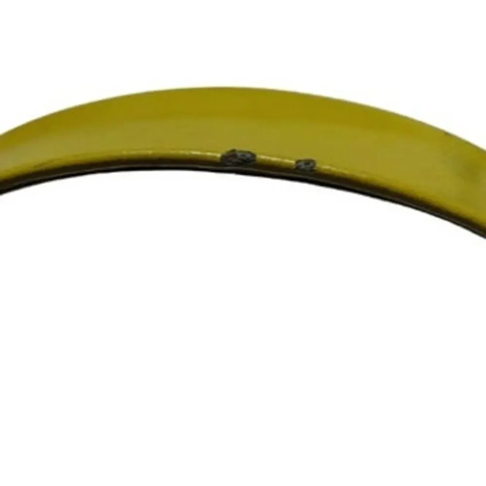 1950s Wide Yellow Leather Waist Cinching Belt Size Small Vintage Miss Pat